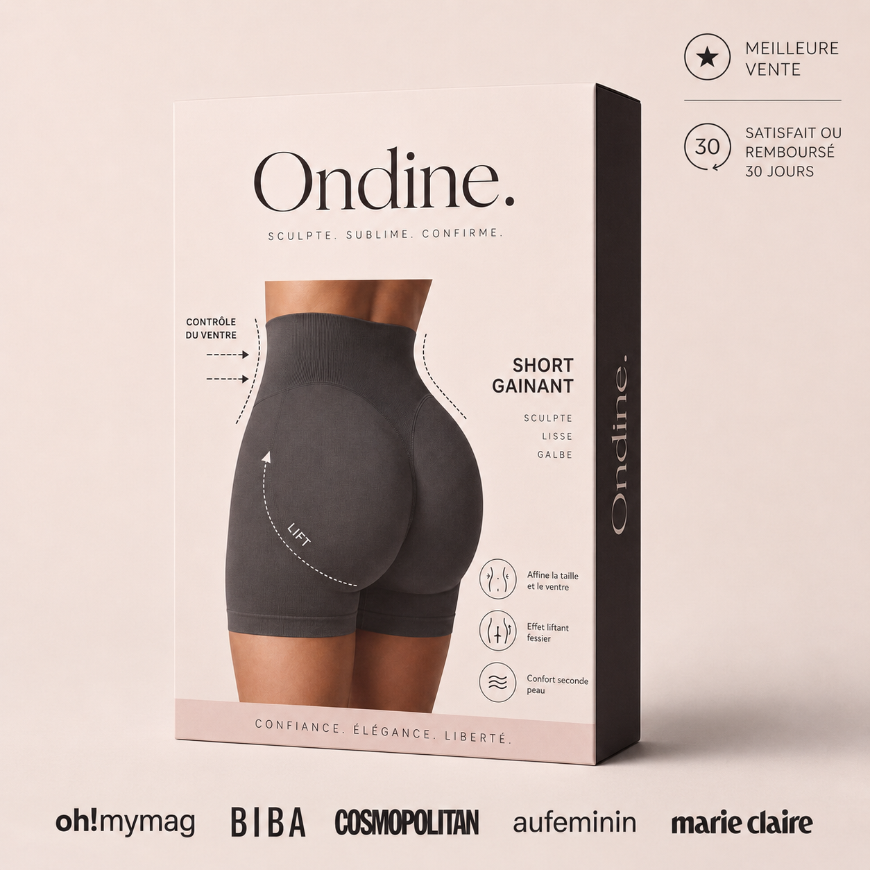 Short Sculptant Ondine. — Silhouette Lissée, Confiance Immédiate